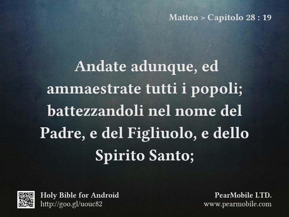 Matteo, Capitolo 28:19